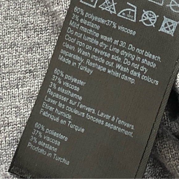 All Saints Gina Gray Draped Jacket Cardigan Size 6 - Picture 8 of 13